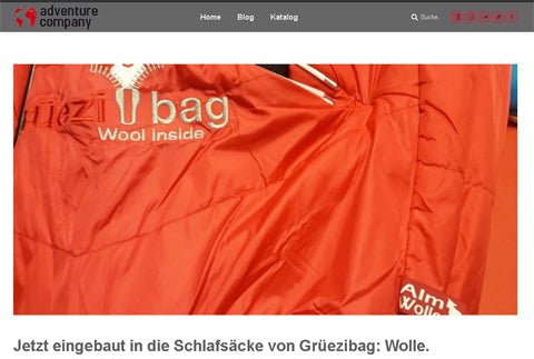 Wolle aus der Alpenregion im Schlafsack - Informatives von Adventure Company!