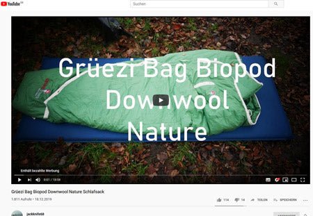 Jackknife68-Cover-Testvideo-Biopod DownWool Nature vom 18.Dezember 2019