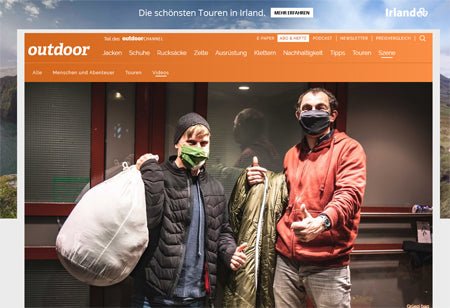 Grüezi bag zeigt Herz und spendet - Zeitschrift 'Outdoormagazin' berichtet!