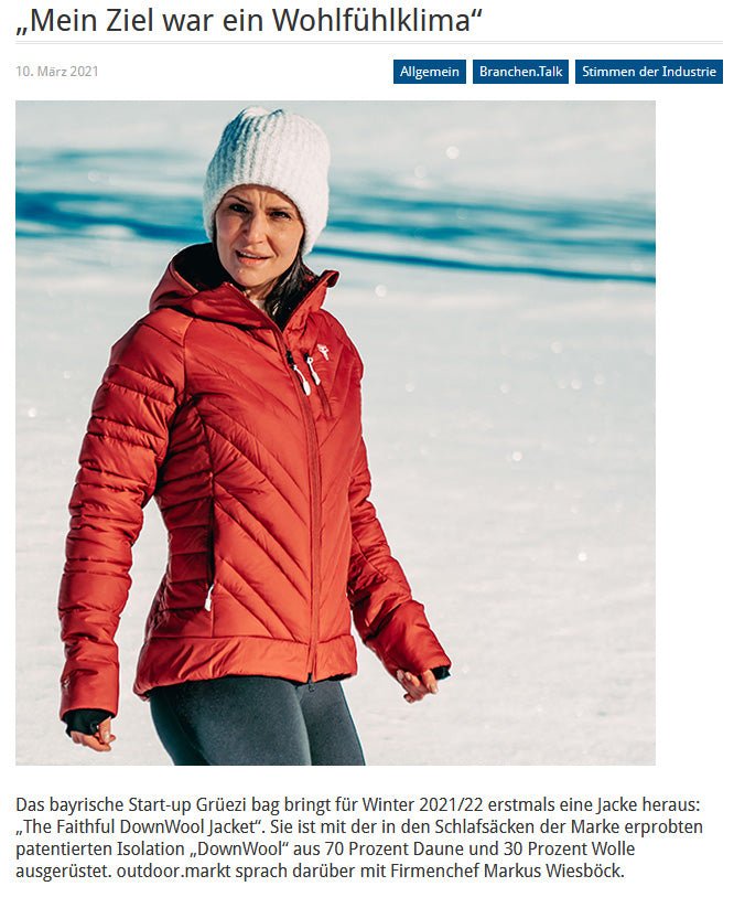 The Faithful DownWool Jacket im Outdoormarkt-Magazin..