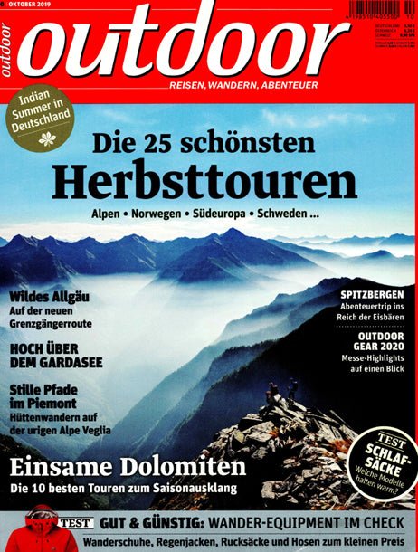 Magazin outdoor-Cover-Ausgabe Okt-2019