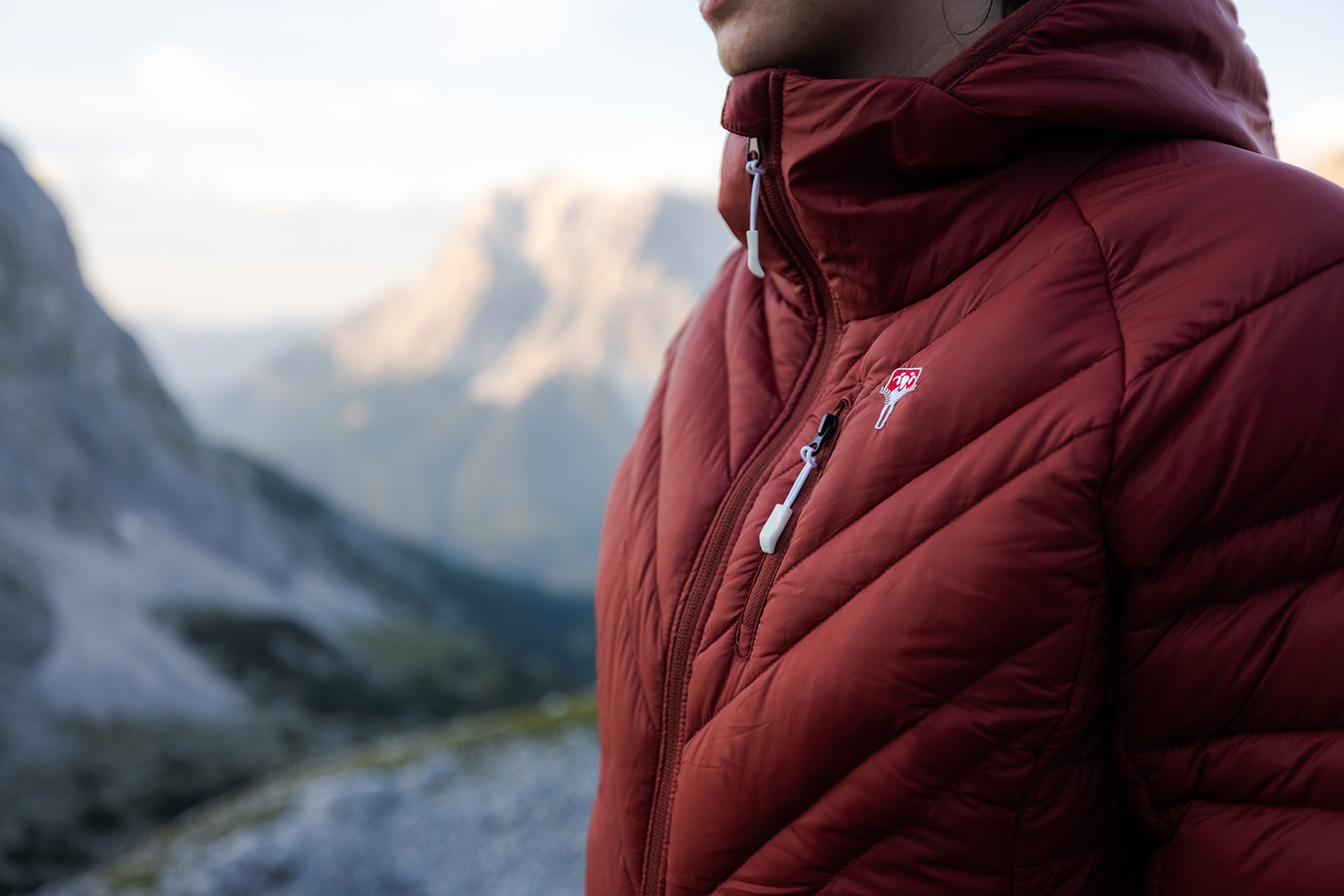 Isolations-bekleidung aus DownWool, Silkwool und Almwolle..