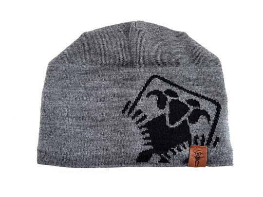 MERINO-BEANIE GRÜEZI BAG-LOGO - Grey