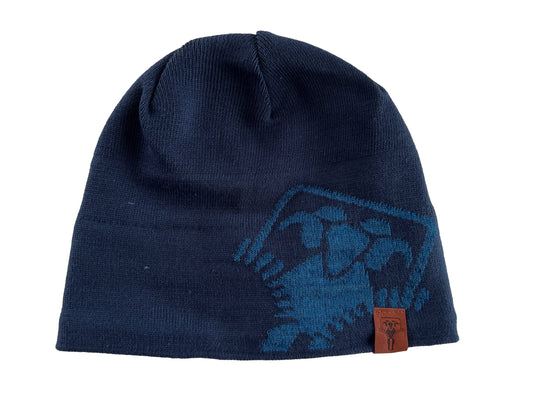 MERINO-BEANIE GRÜEZI BAG-LOGO - Saphir Blue