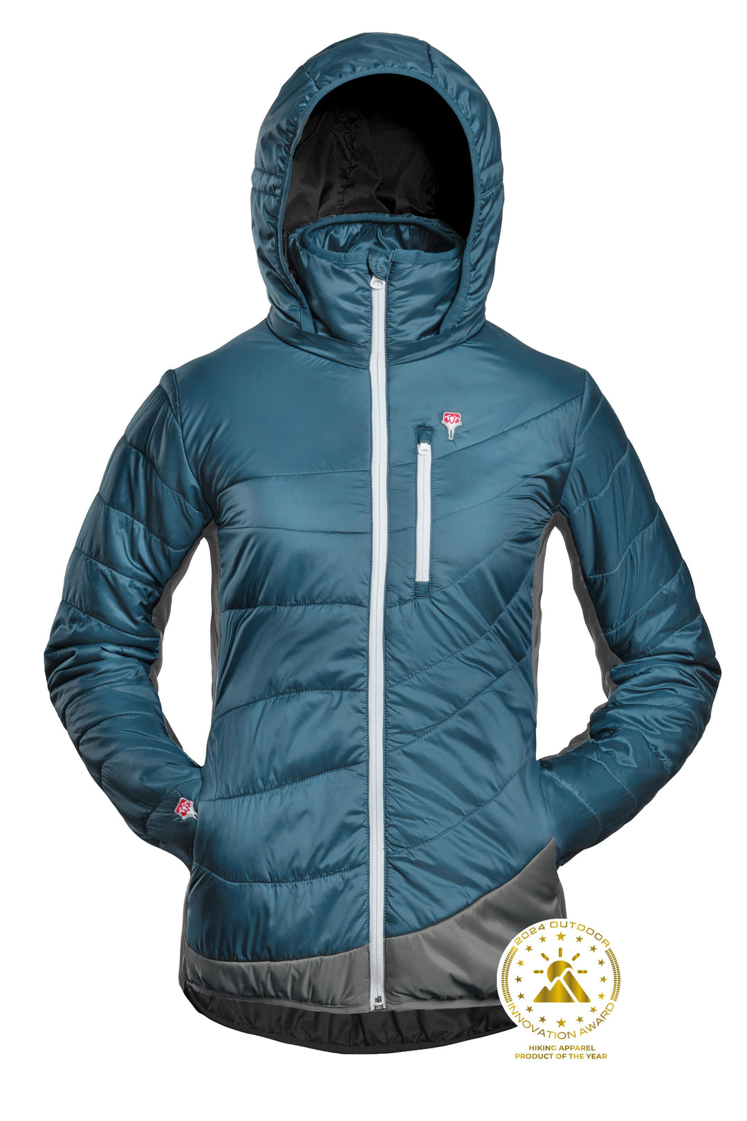Refreshful SilkWool Jacket | Saphir Blue - Grey W