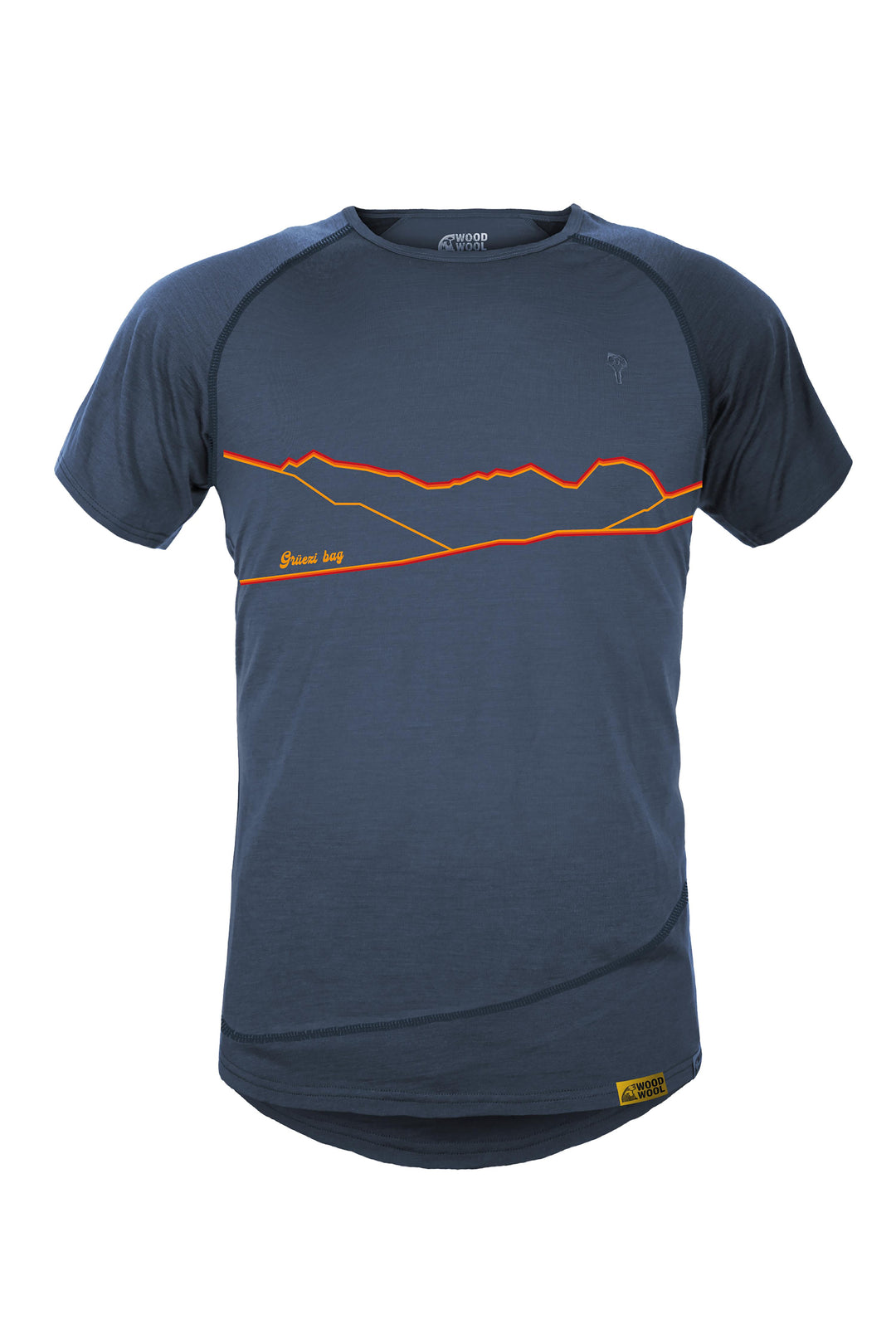 Woodwool t-shirt men blue