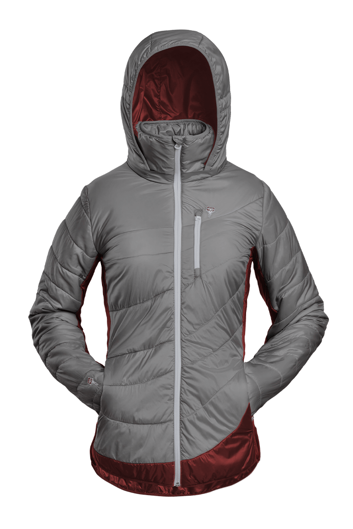 Refreshful SilkWool Jacket | Grey - Cherry  W