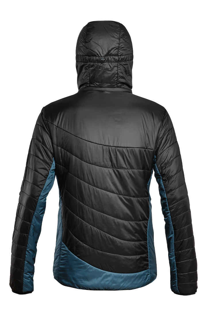 Refreshful SilkWool Jacket | Black - Saphir Blue M