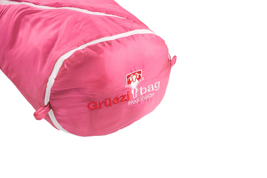 Grüezi bag Kinderschlafsack Biopod Wolle Kids World Traveller Claret Red - mitwachsender Fußraum