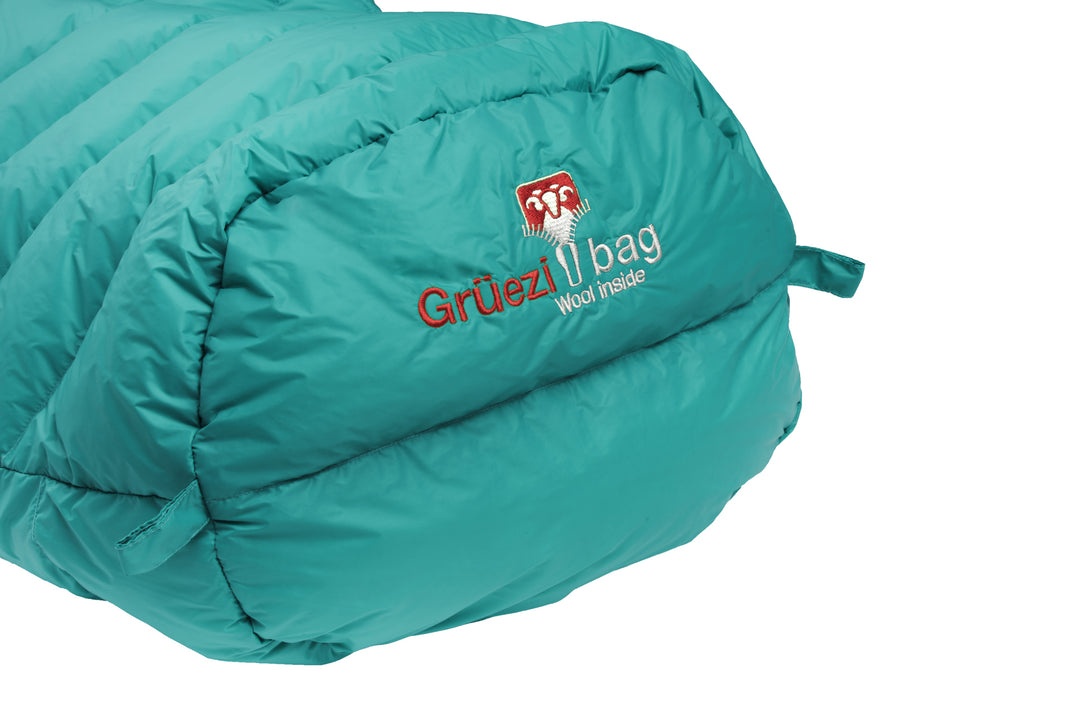 Grüezi bag Mumienschlafsack Biopod DownWool Extreme Light 175 Fußbox