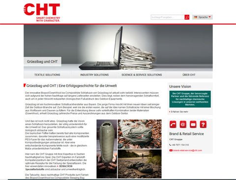 Grüezi bag sleeping bag writes a success story - 'CHT' informs!