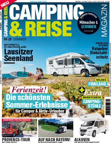 Sleep happily and relaxed - the magazine 'Camping&amp;Reisen' reports!