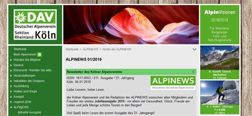 Alpine news from 'DAV-Köln' - sleeping can be so good!