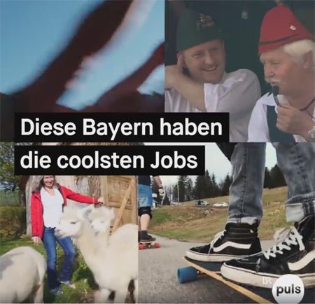 Grüezi bag is also there - "BR puls" presents the 10 coolest dream jobs!