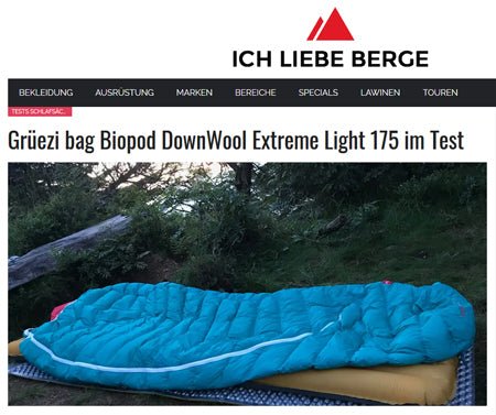 The magazine 'ICH LIEBE BERGE' gives Grüezi bag the 'Favorite 2019' award