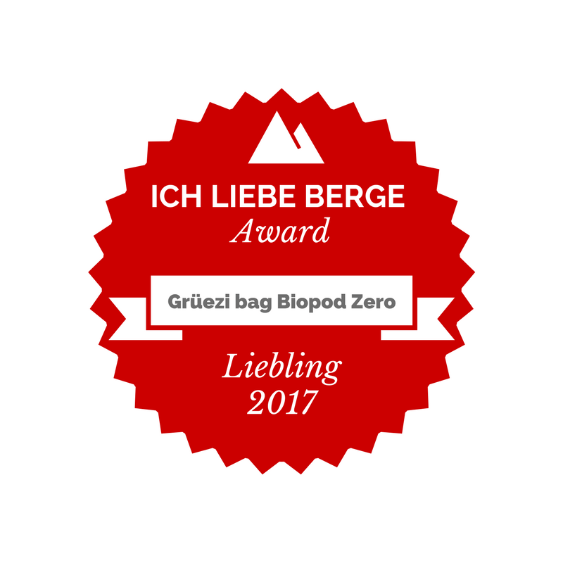 Test Grüezi bag Biopod Wolle Zero auf "Ich liebe Berge"