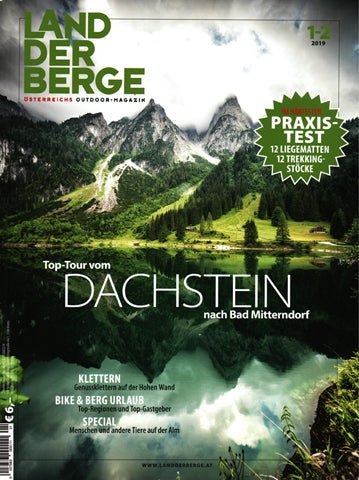 Land der Berge-Ausgabe 1-2-2019-cover-Biopod DownWool Nature 