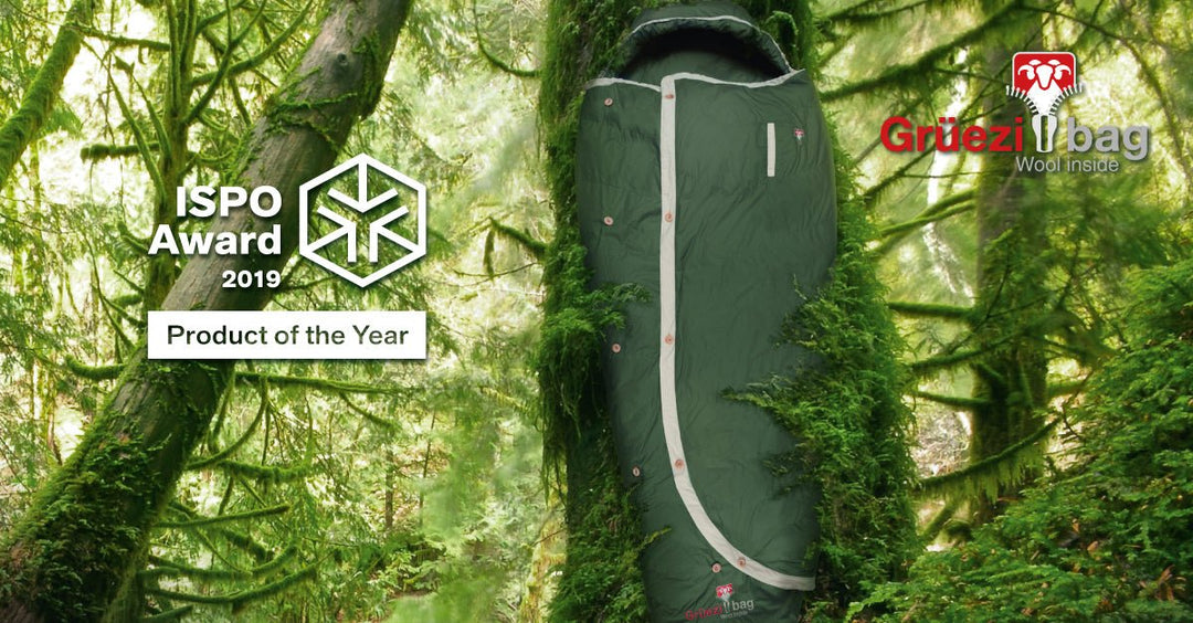 ISPO Award 2019 - Product of the Year - Grüezi bag Biopod DownWool Nature