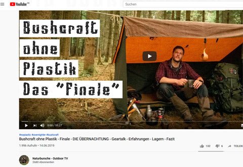 Il dort mieux sans plastique - 'Naturbursche Outdoor TV reports' !