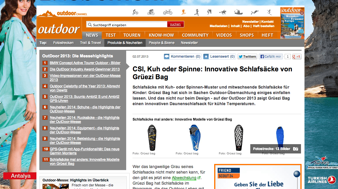 Grüezi bag Schlafsack
