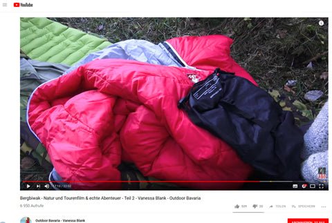 La Bavière en plein air lors d'une excursion en bivouac - un point culminant de sac de couchage dans vos bagages !