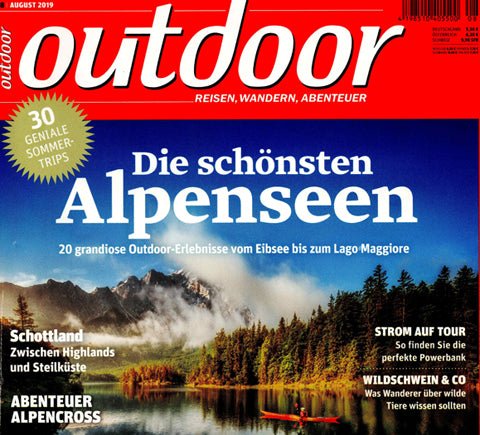 Compostable sleeping bag featured by 'outdoor' magazine!