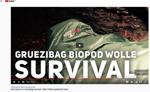 Outdoor Buddy tests the Grüezi bag sleeping bag - a complete success!