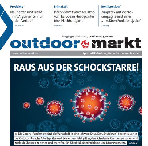 Zeitschrift 'Outdoormarkt' informiert - Nachhaltigkeit und Grüezi bag!