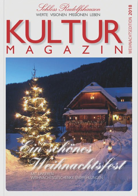 'Kultur Magazin' from Schloss Rudolfshausen recommends the Grüezi bag in the special Christmas edition