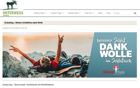 'Unterwegs-Elchblog' informiert über 'Bestes Schlafklima im Schlafsack'!