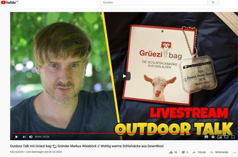 'WildHikes TV' interviews the founder of Grüezi bag!