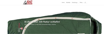 Natürlicher geht's nicht - 1047 OUTDOOR berichtet über Neues von Grüezi bag!