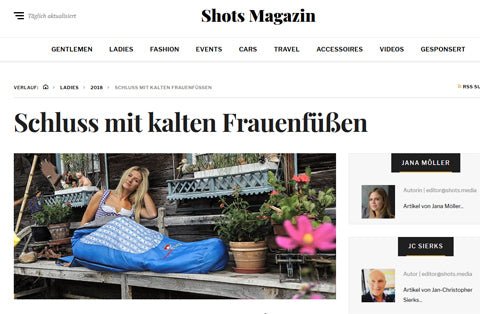 Mauvaise humeur à cause des pieds de glace ? Pas plus - apportez le feater - Rapports de Shots Magazin