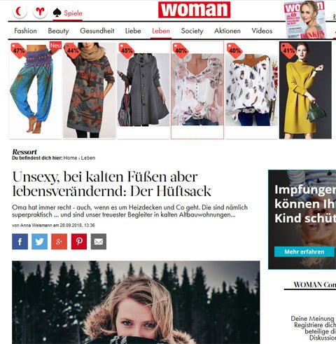 L'essentiel est chaleureux ! Le magazine 'woman.at' rend compte de la fonctionnalité qui a changé la vie