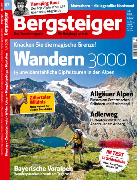 Bien équipé avec le sac Grüezi, vainqueur du test confort - récompensé par le magazine 'Bergsteiger'
