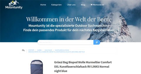 Mountunity presents Grüezi bag sleeping bags!
