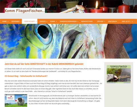 Test en Suède - Rapports 'Coming Fly Fishing' sur le sac Grüezi