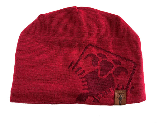 MERINO BEANIE GRÜEZI BAG LOGO - Cherry