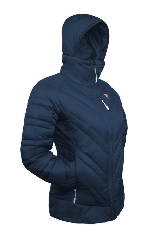 Gruezi Bag Faithful DownWool Jacket W Blue Ashes Sideview