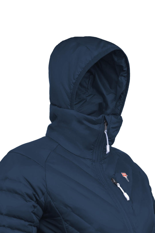 Gruezi Bag Faithful DownWool Jacket W Blue Ashes Kapuze