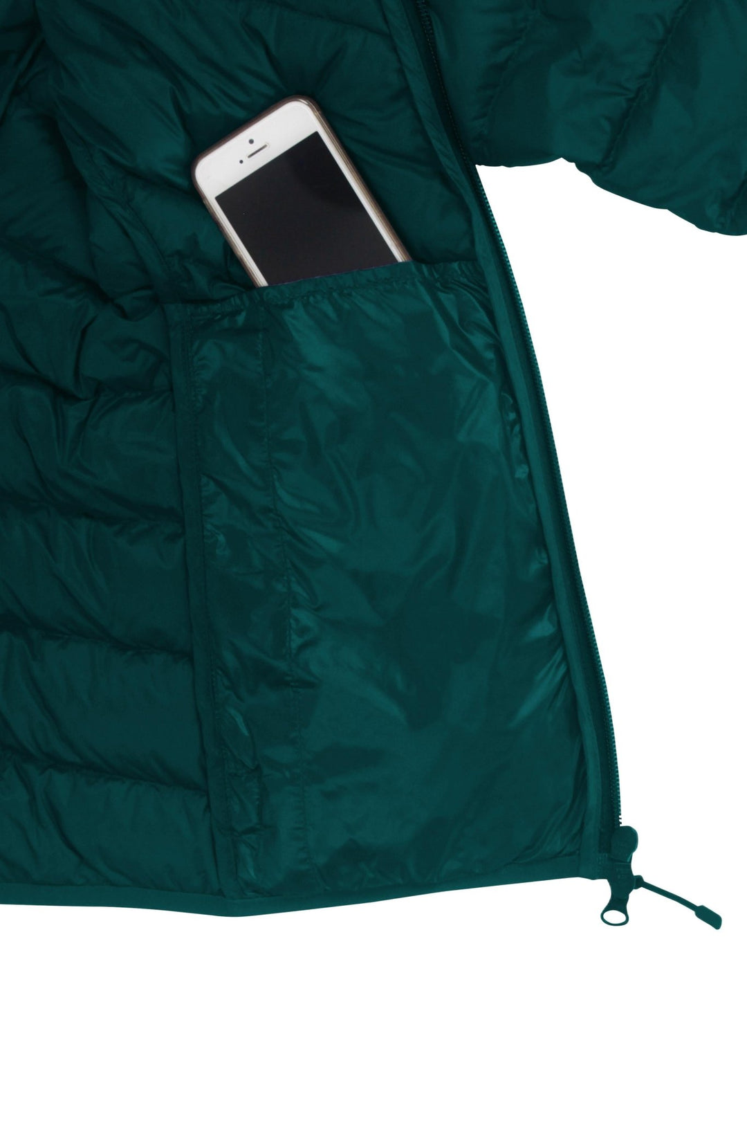 Senseful DownWool jacke Damen Ocean Green Innentasche