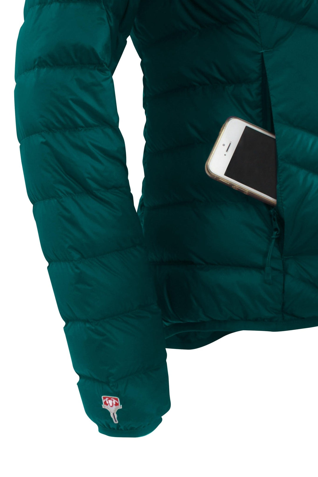 Senseful DownWool jacke Damen Ocean Green Tasche