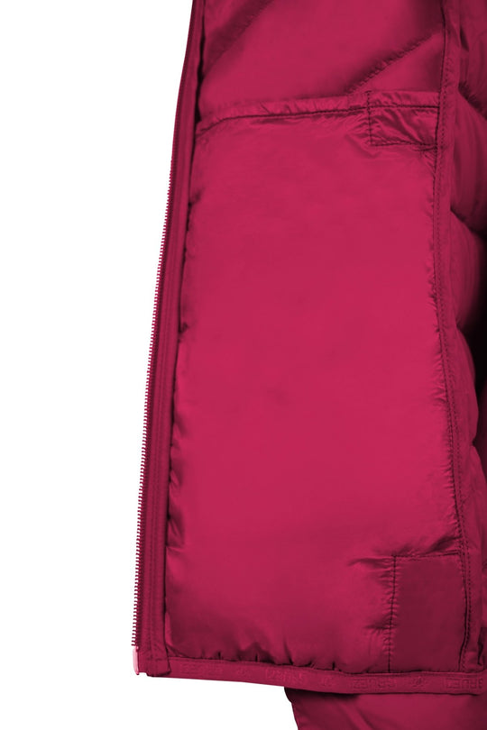 Kurtka Senseful DownWool 2.0 | Damska | Malinowy czerwony - torba Grüezi