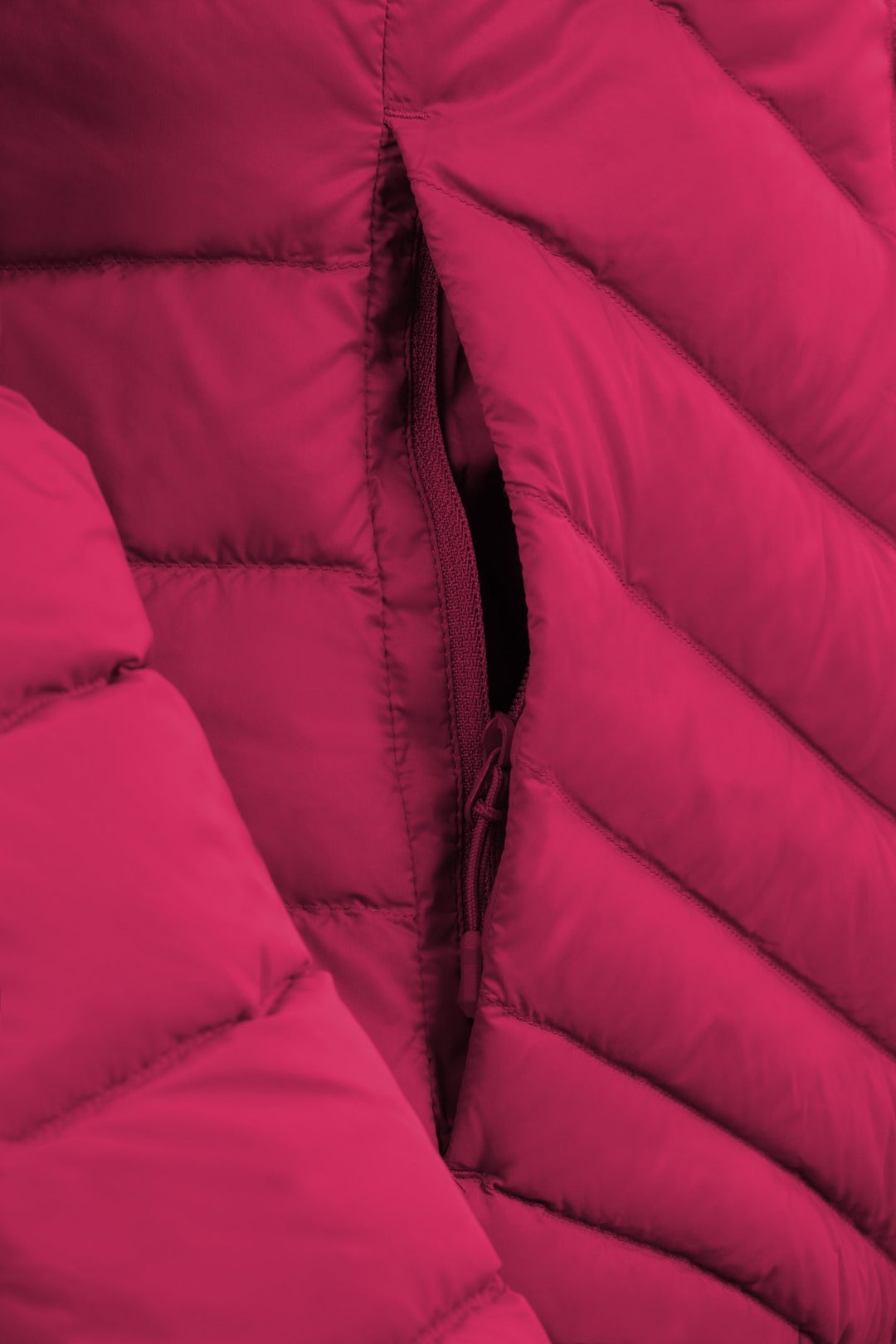 Kurtka Senseful DownWool 2.0 | Damska | Malinowy czerwony - torba Grüezi