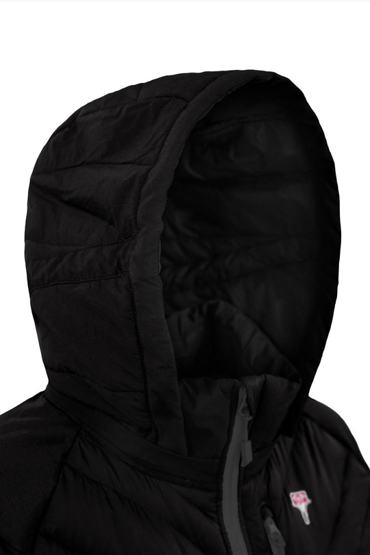 Lightful DonwWool vest black W Kapuze