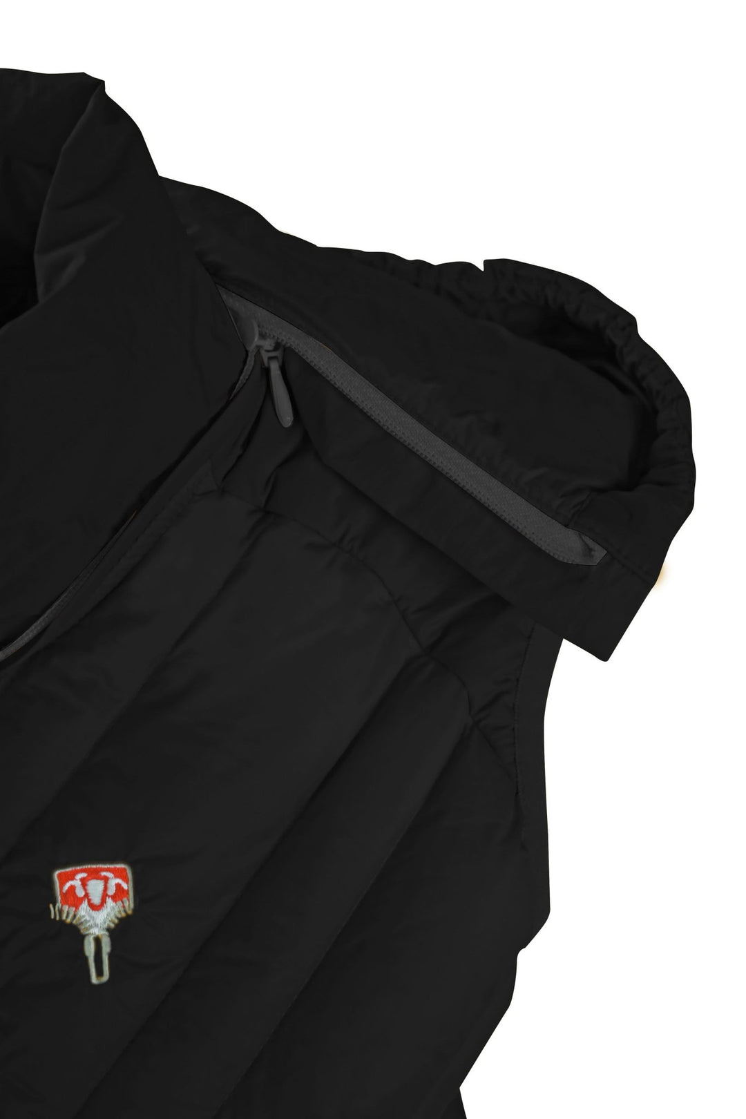 Lightful DonwWool vest black W Kapuze