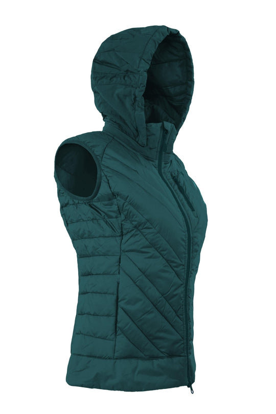 Lightful DownWool vest Ocean Green W Seite