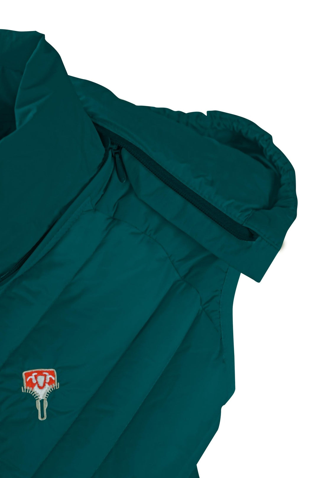 Lightful DownWool vest Ocean Green W Kapuze