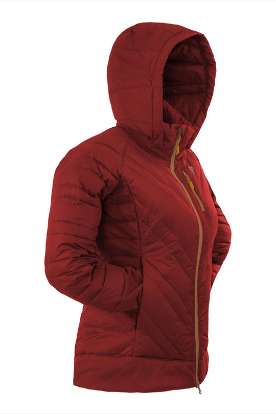 Lightful Downwool Jacke Damen Rot