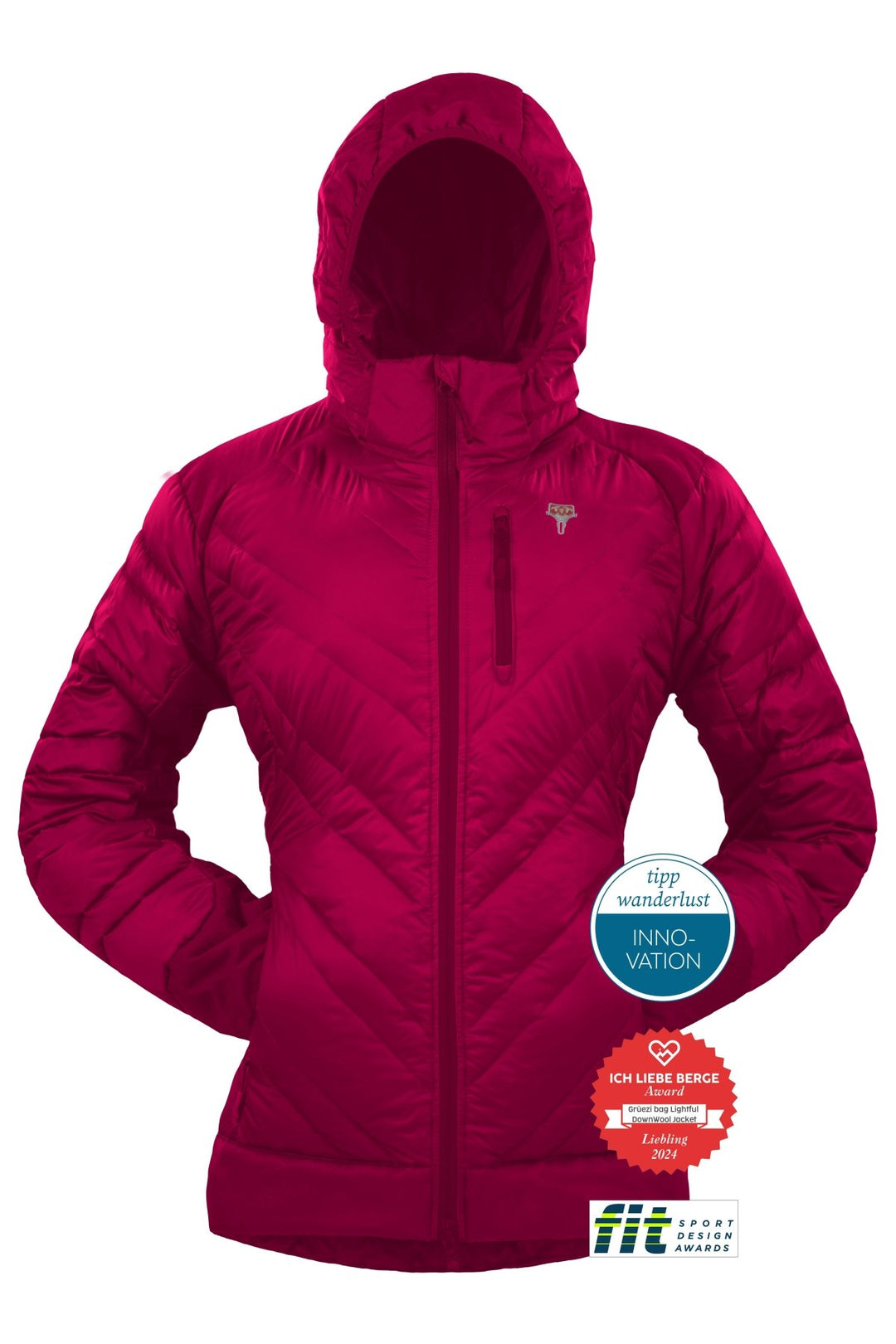 Kurtka DownWool Jacket w kolorze różowym, outdoorowa, ocieplana, dla kobiet